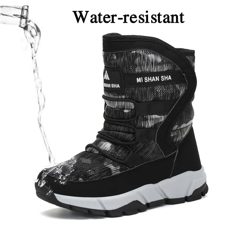 Mishansha Black Waterproof Snowboots Unisex Size 10 Toddlers 27 Euro